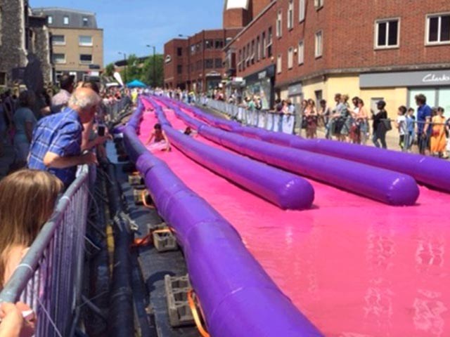 Purple 1000 ft Slip N Slide Inflatable Slide The City BY-STC-001